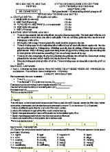 Đề thi học sinh giỏi cấp tỉnh môn Tiếng Anh Lớp 9 - Năm học 2015-2016 - Sở GD & ĐT Phú Thọ (Có đáp án)